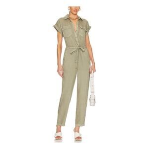 Bella Dahl 'Patch' Green Pocket Jumpsuit / Romper Size XS